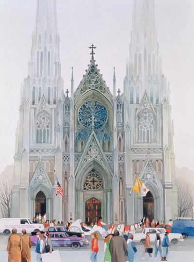 St. Patricks Cathedral, New York, 1990 by Myung Bo Sim